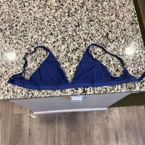 Blue Mesh Triangle Bralette
